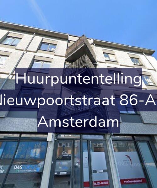 Foto gevel Huurpuntentelling voor Nieuwpoortstraat 86-A2, Amsterdam