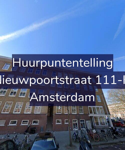Foto gevel Huurpuntentelling voor Nieuwpoortstraat 111-H, Amsterdam