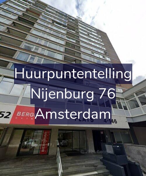 Foto gevel Huurpuntentelling voor Nijenburg 76, Amsterdam