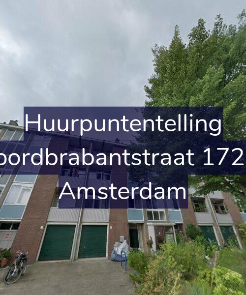 Foto gevel Huurpuntentelling voor Noordbrabantstraat 172-1, Amsterdam