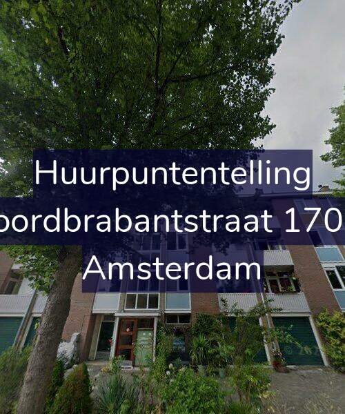 Foto gevel Huurpuntentelling voor Noordbrabantstraat 170-1, Amsterdam