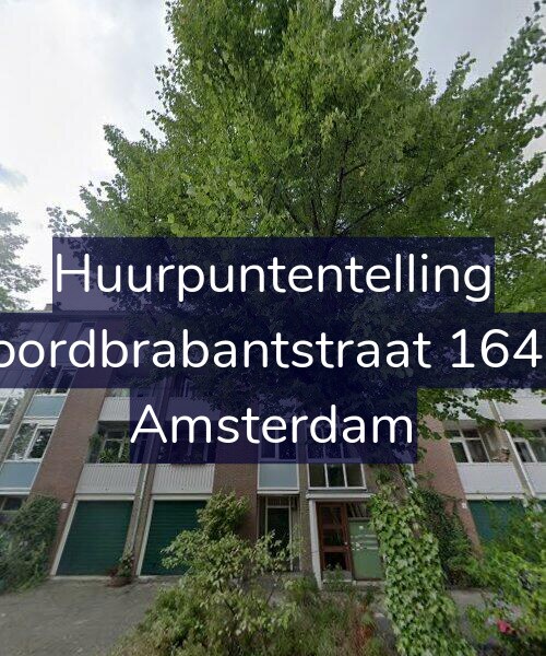 Foto gevel Huurpuntentelling voor Noordbrabantstraat 164-1, Amsterdam