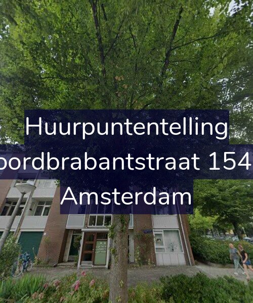 Foto gevel Huurpuntentelling voor Noordbrabantstraat 154-1, Amsterdam