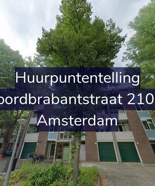 Foto gevel Huurpuntentelling voor Noordbrabantstraat 210-1, Amsterdam