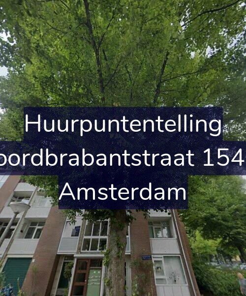 Foto gevel Huurpuntentelling voor Noordbrabantstraat 154-3, Amsterdam
