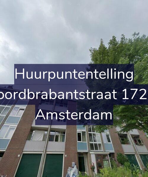 Foto gevel Huurpuntentelling voor Noordbrabantstraat 172-2, Amsterdam