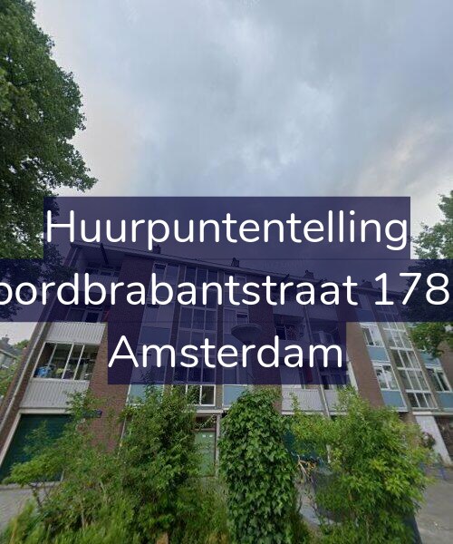 Foto gevel Huurpuntentelling voor Noordbrabantstraat 178-3, Amsterdam