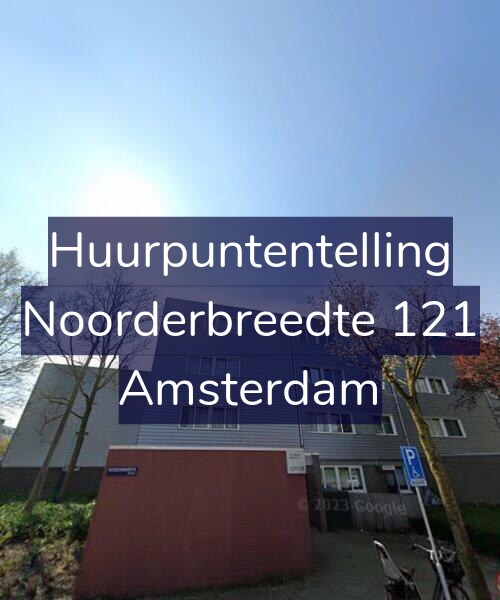Foto gevel Huurpuntentelling voor Noorderbreedte 121, Amsterdam