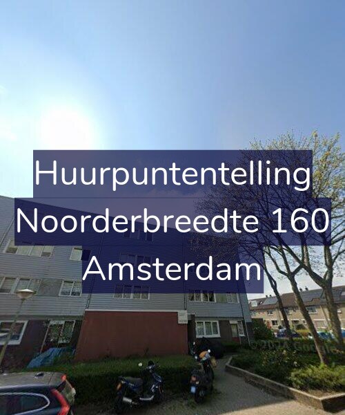 Foto gevel Huurpuntentelling voor Noorderbreedte 160, Amsterdam