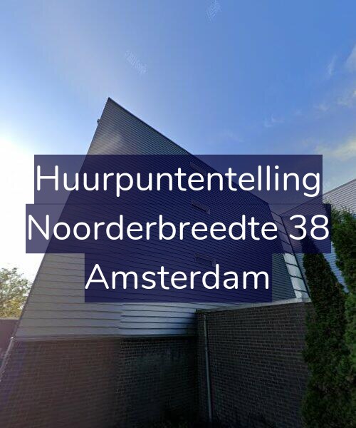 Foto gevel Huurpuntentelling voor Noorderbreedte 38, Amsterdam