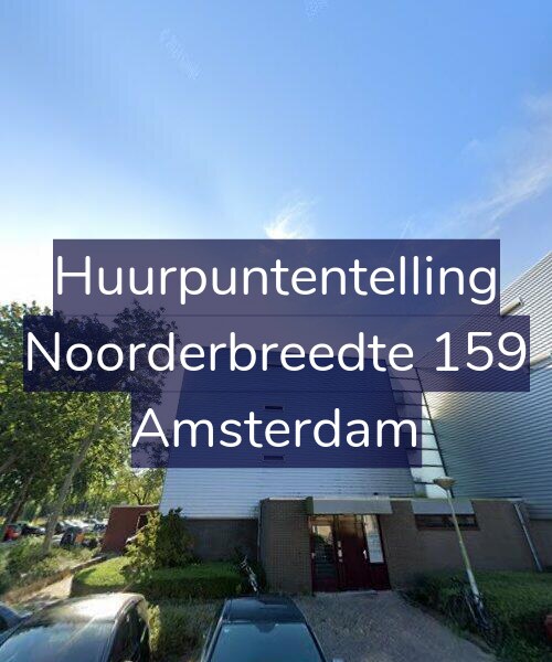 Foto gevel Huurpuntentelling voor Noorderbreedte 159, Amsterdam