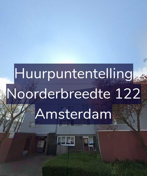 Foto gevel Huurpuntentelling voor Noorderbreedte 122, Amsterdam
