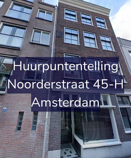 Foto gevel Huurpuntentelling voor Noorderstraat 45-H, Amsterdam