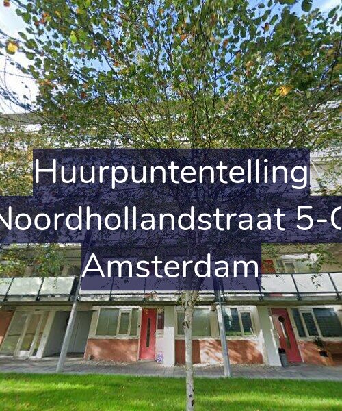 Foto gevel Huurpuntentelling voor Noordhollandstraat 5-G, Amsterdam