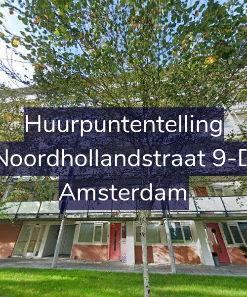 Foto gevel Huurpuntentelling voor Noordhollandstraat 9-D, Amsterdam