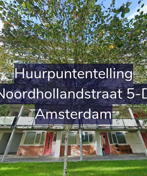 Foto gevel Huurpuntentelling voor Noordhollandstraat 5-D, Amsterdam