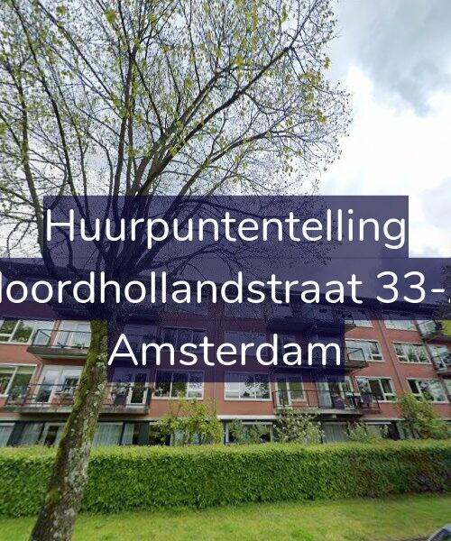 Foto gevel Huurpuntentelling voor Noordhollandstraat 33-A, Amsterdam