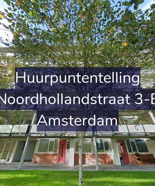 Foto gevel Huurpuntentelling voor Noordhollandstraat 3-E, Amsterdam