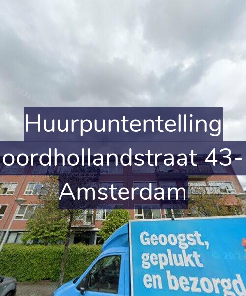 Foto gevel Huurpuntentelling voor Noordhollandstraat 43-D, Amsterdam