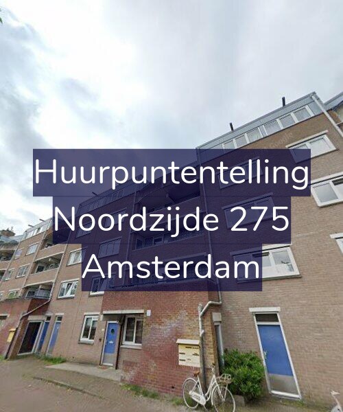 Foto gevel Huurpuntentelling voor Noordzijde 275, Amsterdam