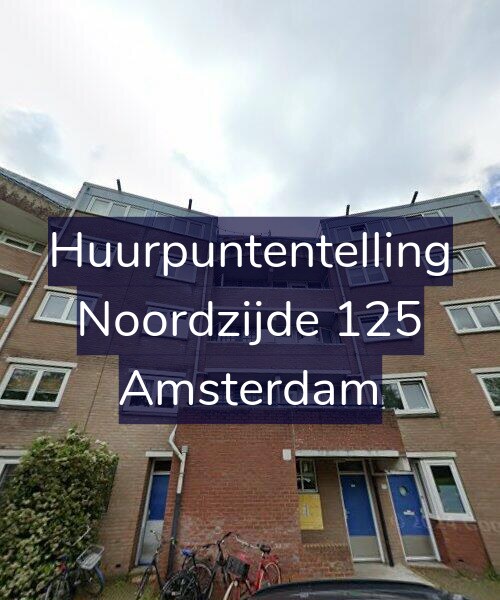Foto gevel Huurpuntentelling voor Noordzijde 125, Amsterdam