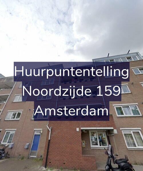 Foto gevel Huurpuntentelling voor Noordzijde 159, Amsterdam