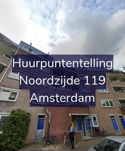 Foto gevel Huurpuntentelling voor Noordzijde 119, Amsterdam