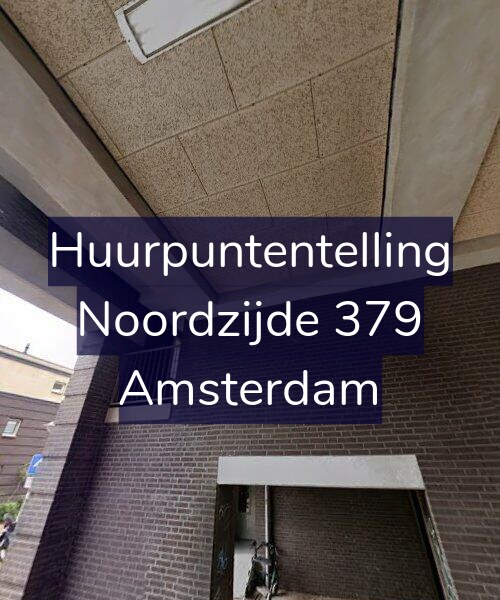 Foto gevel Huurpuntentelling voor Noordzijde 379, Amsterdam