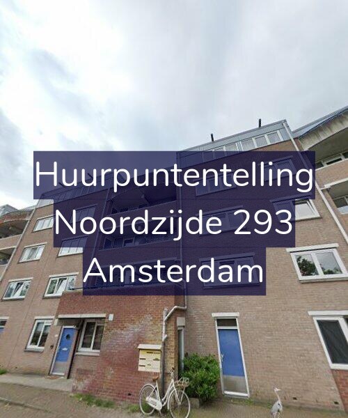 Foto gevel Huurpuntentelling voor Noordzijde 293, Amsterdam