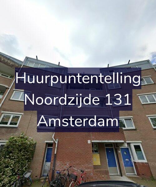 Foto gevel Huurpuntentelling voor Noordzijde 131, Amsterdam