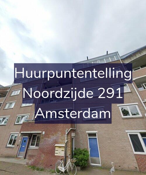 Foto gevel Huurpuntentelling voor Noordzijde 291, Amsterdam