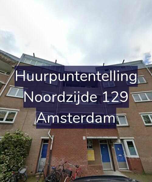 Foto gevel Huurpuntentelling voor Noordzijde 129, Amsterdam
