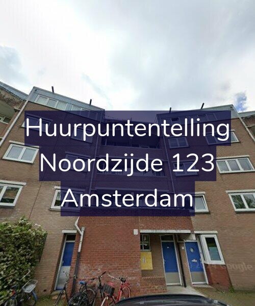 Foto gevel Huurpuntentelling voor Noordzijde 123, Amsterdam