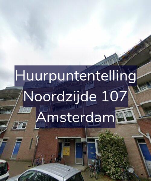 Foto gevel Huurpuntentelling voor Noordzijde 107, Amsterdam