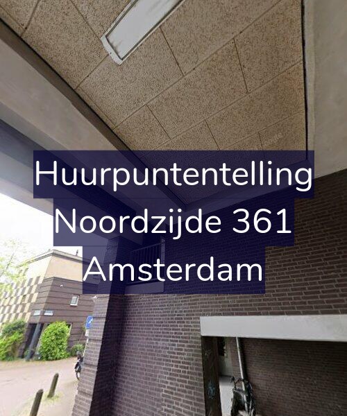 Foto gevel Huurpuntentelling voor Noordzijde 361, Amsterdam