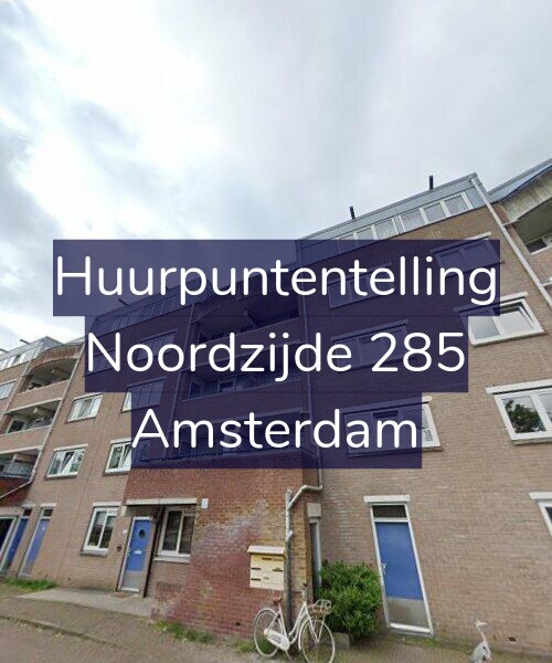 Foto gevel Huurpuntentelling voor Noordzijde 285, Amsterdam