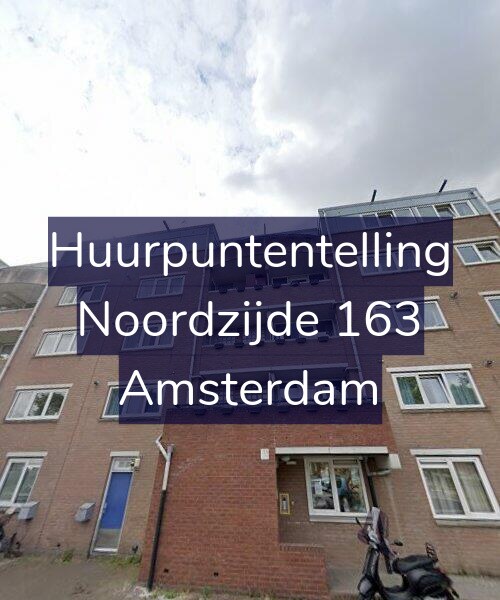 Foto gevel Huurpuntentelling voor Noordzijde 163, Amsterdam