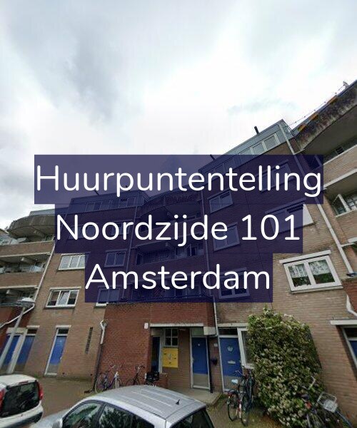 Foto gevel Huurpuntentelling voor Noordzijde 101, Amsterdam