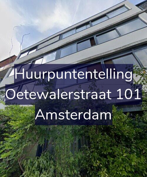 Foto gevel Huurpuntentelling voor Oetewalerstraat 101, Amsterdam
