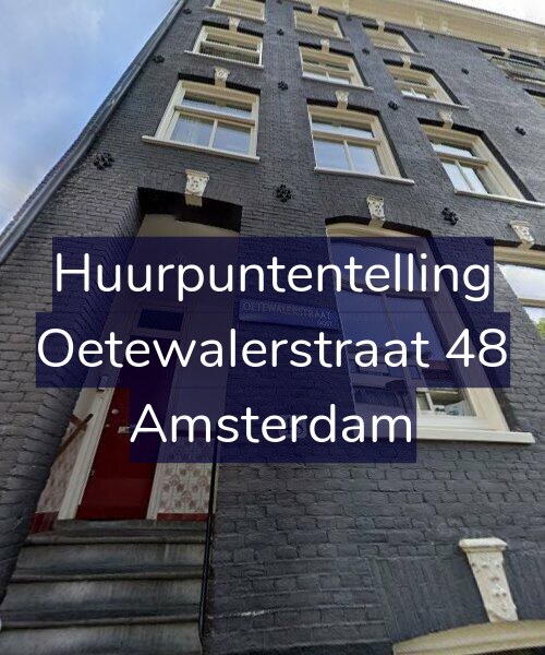 Foto gevel Huurpuntentelling voor Oetewalerstraat 48, Amsterdam