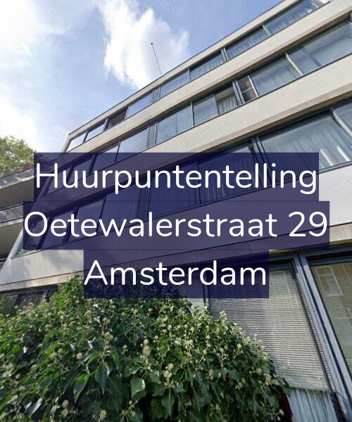 Foto gevel Huurpuntentelling voor Oetewalerstraat 29, Amsterdam