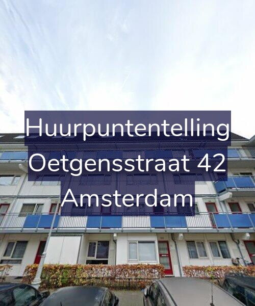 Foto gevel Huurpuntentelling voor Oetgensstraat 42, Amsterdam