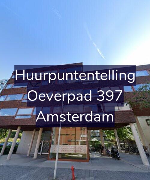 Foto gevel Huurpuntentelling voor Oeverpad 397, Amsterdam