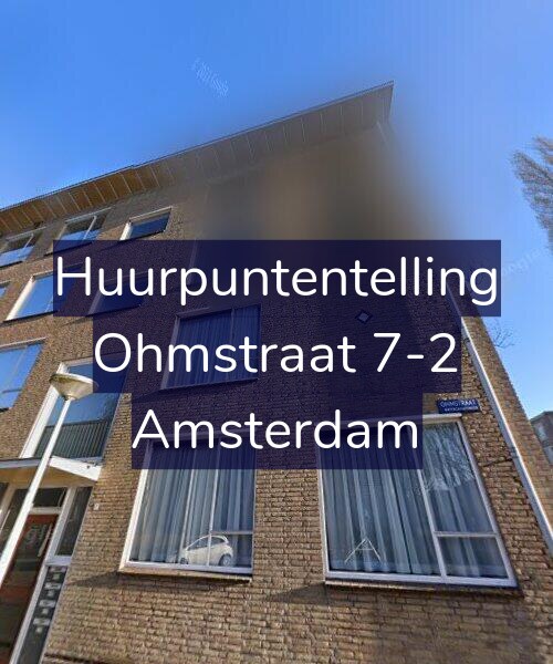 Foto gevel Huurpuntentelling voor Ohmstraat 7-2, Amsterdam