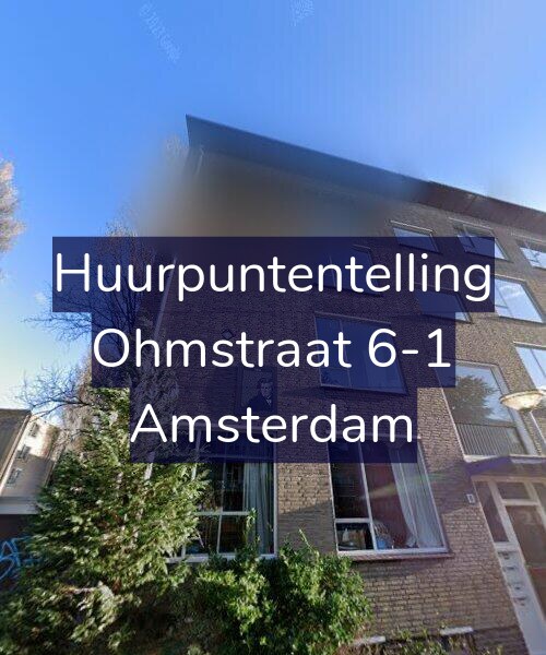 Foto gevel Huurpuntentelling voor Ohmstraat 6-1, Amsterdam