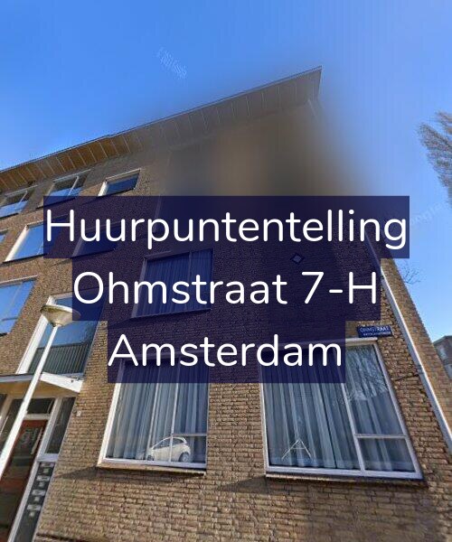 Foto gevel Huurpuntentelling voor Ohmstraat 7-H, Amsterdam
