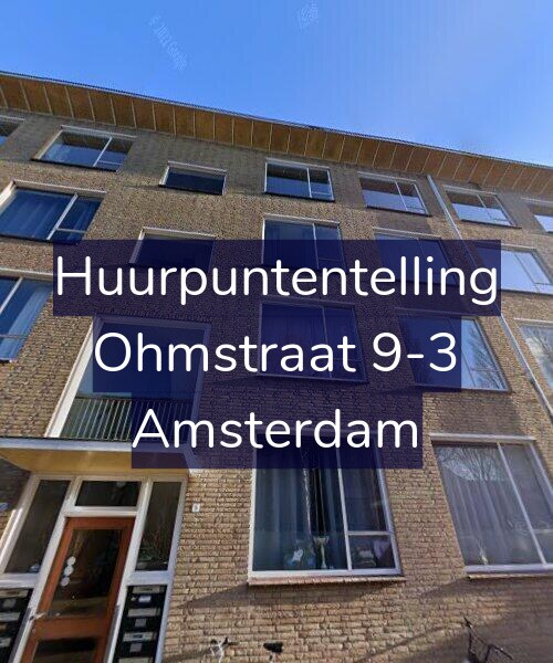 Foto gevel Huurpuntentelling voor Ohmstraat 9-3, Amsterdam