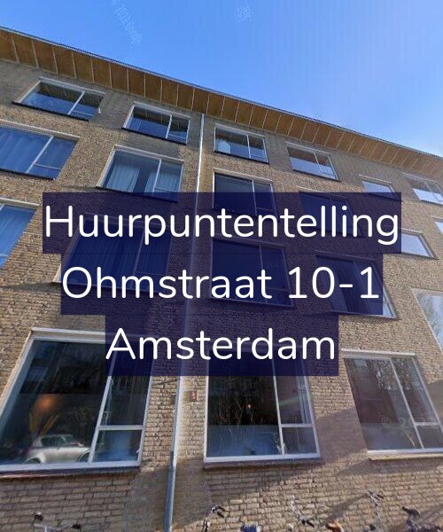 Foto gevel Huurpuntentelling voor Ohmstraat 10-1, Amsterdam