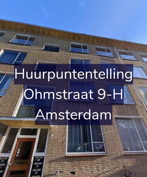 Foto gevel Huurpuntentelling voor Ohmstraat 9-H, Amsterdam