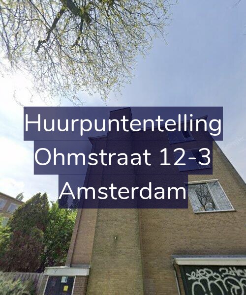 Foto gevel Huurpuntentelling voor Ohmstraat 12-3, Amsterdam